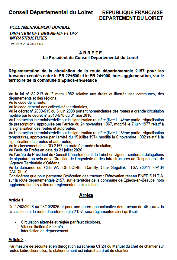 travaux
